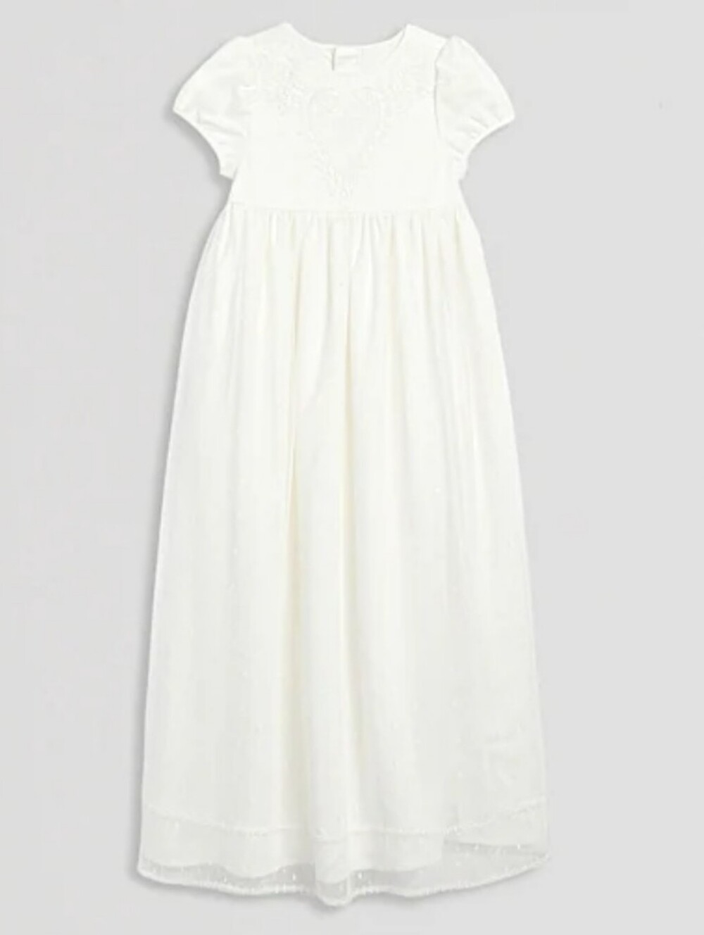 Mia & Mimi Baby Girls Christening 2-pc. Short Sleeve Puffed A-Line Dress
